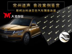 斯卡达科迪亚克汽车音响隔音改装案例/常州道声斯卡达科迪亚克